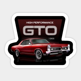 GTO Pontiac Muscle Car Sticker